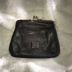 Dooney & Bourke Kisslock pebble grain coin purse